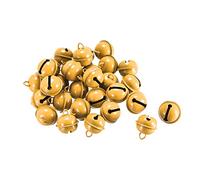 sourcing map Jingle Bells, 22mm 30pcs Craft Bells for DIY Holiday Decoration, Musical Party, Home, Festival, Wedding, Yellow