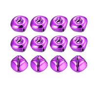 sourcing map Jingle Bells, 3/4"(20mm) 12pcs Small Bells for Crafts DIY Christmas, Holiday Decoration, Musical Party, Home, Festival, Wedding, Purple