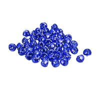 sourcing map Jingle Bells, 3/8"(10mm) 120pcs Small Bells for Crafts DIY Christmas, Holiday Decoration, Musical Party, Home, Festival, Wedding, Dark Blue