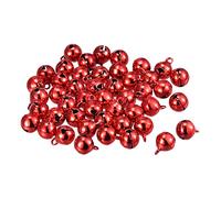 sourcing map Jingle Bells, 3/8inch 24pcs Small Craft Bells for DIY Holiday Decoration, Musical Party, Home, Festival, Wedding, Red