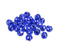 sourcing map Jingle Bells, 8mm 48pcs Carbon Steel Craft Bells for DIY Christmas, Dark Blue