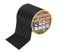 sourcing map Joist Tape for Decking 6" W x 50' L Weather-Resistant Butyl Joist Tape Flashing Joists Tape for Wood Decks and Beams Roof, Black