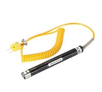 sourcing map K Type Surface Thermocouple Temperature Probe Sensor Stainless Steel -58 To1472°F (-50 to 800°C) 5.6ft 15x15mm