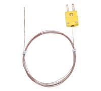 sourcing map K Type Thermocouple Mini Connector Temperature Probe Sensor, 10ft Measure Range -50C-482C for Thermometer, 1mm OD Wire
