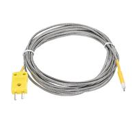 sourcing map K Type Thermocouple Mini Connector Temperature Sensor Probes Metal Shielded Wire 13ft -50 to 800°C(-58 to 1472°F)