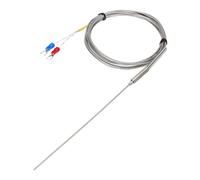 sourcing map K Type Thermocouple Temperature Sensor Probe 1.5x150mm 6.6ft Wire 0 to 1100°C(32 to 2012°F) Stainless Steel