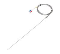 sourcing map K Type Thermocouple Temperature Sensor Probe 1.5x300mm 6.6ft Wire 0 to 1100°C(32 to 2012°F) Stainless Steel