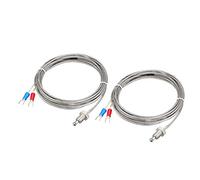 sourcing map K-Type Thermocouple Temperature Sensors M8 Thread Probe with 3M/9.8Ft Wire 2pcs