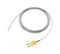 sourcing map K Type Thermocouple with Plug, Meter Temperature Sensor Probe 0 to 600°C(32 to 1112°F) Stainless Steel, 4x30mm 6.6ft Wire