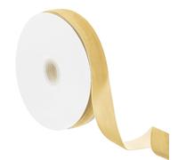 Sourcing Map Khaki Velvet Ribbon, 20 Yards x 0.98" Width, Classic Style, Solid Pattern, Perfect for Holidays, Gift-Giving, Special Occasions