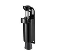 sourcing map Kickdown Door Stopper Spring Loaded Foot Pedal Door Stops Holder 112mm Length Black