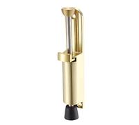 sourcing map Kickdown Door Stopper Spring Loaded Foot Pedal Door Stops Holder Gold Tone