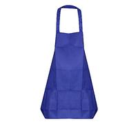sourcing map Kitchen Cooking Aprons Polyester Art Aprons Pottery Apron Artist Painting Apron with 2 Pockets for Home Restaurant Craft Garden BBQ, Blue