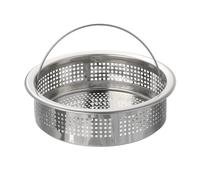 sourcing map Kitchen Sink Drain, Stainless Steel Kitchen Sink Strainer with Handle, 3.03" OD x 2.64" ID x 0.84" Depth for Most Kitchen Sink Strainer Replacement, Silver