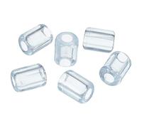 sourcing map Kitchen Sink Rack Feet 5mm ID x 10.5mm OD PVC Sink Replacement Feet for Protective Sink Grid, Clear Pack of 20