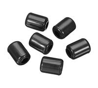 sourcing map Kitchen Sink Rack Feet 5mm ID x 10.5mm OD PVC Sink Replacement Feet for Protective Sink Grid, Black Pack of 20