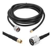 sourcing map KMR/LMR240 Coaxial Extension Cable, 50ohm 10Ft SMA Male to N-Type Male RF Low-Loss Coaxial Cable Antenna Lead Extension with Connector for 3G 4G 5G LTE Ham WiFi GPS RF Radio Use