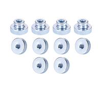 sourcing map Knurled Thumb Nuts, 10Pcs M6x1mm Iron Round Knobs Fasteners for 3D Printer Parts