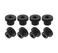 sourcing map Knurled Thumb Nuts, 12Pcs M8 Carbon Steel Nut High Head Through Hole for 3D Printer Part, Black