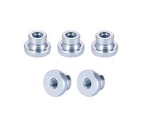 sourcing map Knurled Thumb Nuts, 5Pcs M8x1.25mm Iron Round Knobs Fasteners for 3D Printer Parts, Silver Tone