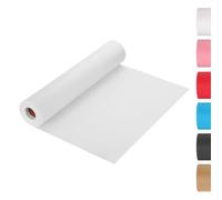 sourcing map Kraft Wrapping Paper Roll, 20M x 35cm Decorative Paper with Shrink Film for Gift Wrapping Floral Bouquet Art Craft, White