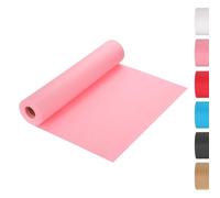 sourcing map Kraft Wrapping Paper Roll, 20M x 35cm Decorative Paper with Shrink Film for Gift Wrapping Floral Bouquet Art Craft, Pink
