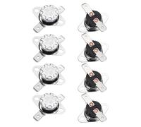 sourcing map KSD301 Thermostat 0°C/32°F 10A Normally Closed N.C Adjust Snap Disc Temperature Switch for Microwave,Oven,Coffee Makers 8pcs,Bakelite Material