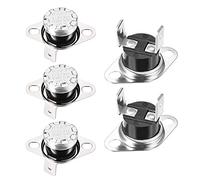 sourcing map KSD301 Thermostat 125°C/257°F 10A N.C Adjust Snap Disc Temperature Switch for Microwave,Oven,Coffee Maker 2pcs,Bakelite Material