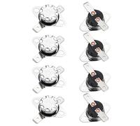 sourcing map KSD301 Thermostat 145°C/293°F 10A Normally Closed N.C Adjust Snap Disc Temperature Switch for Microwave,Oven,Coffee Makers 8pcs,Bakelite Material