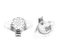 sourcing map KSD301 Thermostat 150℃/302°F 16A Normally Closed N.C Temperature Switch for Microwaves,Oven,Coffee Maker 2 Pcs,Ceramic Material