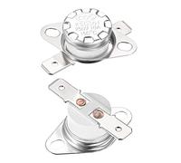 sourcing map KSD301 Thermostat 150°C/302°F 10A Normally Closed N.C Adjust Snap Disc Temperature Switch for Microwave,Oven,Coffee Maker 2pcs