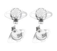 sourcing map KSD301 Thermostat 160℃/320°F 16A Normally Closed N.C Temperature Switch for Microwaves,Oven,Coffee Maker 4 Pcs,Ceramic Material