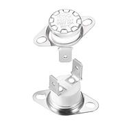 sourcing map KSD301 Thermostat 160°C/320°F 10A Normally Closed N.C Adjust Snap Disc Temperature Switch for Microwaves,Oven,Coffee Maker 2pcs,Ceramic Material