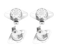 sourcing map KSD301 Thermostat 165℃/329°F 16A Normally Open N.O Temperature Switch for Microwaves,Oven,Coffee Maker 8 Pcs,Ceramic Material