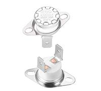sourcing map KSD301 Thermostat 250°C/482°F 10A Normally Closed N.C Adjust Snap Disc Temperature Switch for Microwaves,Oven,Coffee Maker 2pcs,Ceramic Material