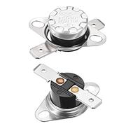 sourcing map KSD301 Thermostat 45°C/113°F 10A Normally Open N.O Adjust Snap Disc Temperature Switch 5pcs,Bakelite Material
