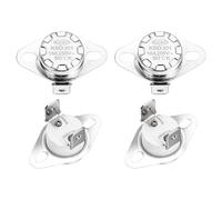 sourcing map KSD301 Thermostat 50℃/122°F 16A Normally Open N.O Temperature Switch for Microwaves,Oven,Coffee Maker 4 Pcs,Ceramic Material