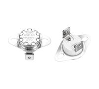 sourcing map KSD301 Thermostat 85℃/185°F 16A Normally Closed N.C Temperature Switch for Microwaves,Oven,Coffee Maker 4 Pcs,Ceramic Material