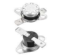 sourcing map KSD301 Thermostat 85°C/185°F 10A Normally Open N.O Adjust Snap Disc Temperature Switch 2pcs,Bakelite Material