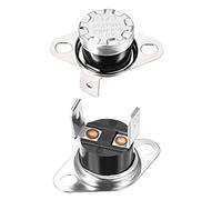 sourcing map KSD301 Thermostat 90°C/194°F 10A Normally Open N.O Adjust Snap Disc Temperature Switch for Microwave Oven Coffee Maker 2pcs