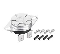 sourcing map KSD302T Thermostat, Temperature Control Switch 105°C 20A Manual Reset N.C 6.3mm Pin