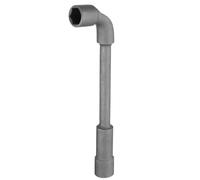 sourcing map L Shaped Angled Hex Socket Wrench 14mm CR-V Double Ended Metric 6 Point Tubular Socket Spanner for General Repairing, Pipeline, Bicycle Car Maintenance