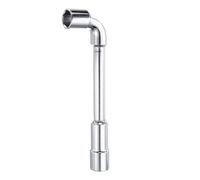 sourcing map L Shaped Angled Hex Socket Wrench 16mm High Carbon Steel Double Ended Metric 6 Point Tubular Socket Spanner for General Repairing, Pipeline, Bicycle Car Maintenance