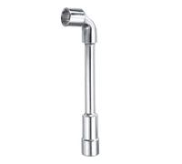 sourcing map L Shaped Angled Hex Socket Wrench 19mm High Carbon Steel Double Ended Metric 6 Point Tubular Socket Spanner for General Repairing, Pipeline, Bicycle Car Maintenance