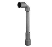 sourcing map L Shaped Angled Hex Socket Wrench 24mm CR-V Double Ended Metric 6 Point Tubular Socket Spanner for General Repairing, Pipeline, Bicycle Car Maintenance