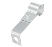 sourcing map L Shaped Standoff Pipe Clamp Strap Fit for 3/4" Pipe Right Angle Pipe Support Wall Ceiling Mount Metal Rigid Bracket for Pipe Tube, 80mm Length