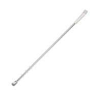 sourcing map Lab Micro Sampling Reagent Spoon 304 Stainless Steel 2 in 1 Laboratory Mixing Spatula 200mm 2Pcs