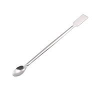 sourcing map Lab Sampling Reagent Spoon 304 Stainless Steel 2 in 1 Double Head Laboratory Mixing Spatula 175mm 2Pcs