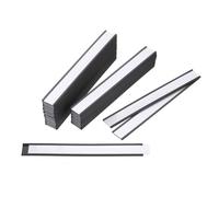 sourcing map Label Holders 1" x 8" C Channel Rubber Magnetic for Metal Shelves Organize, Office File Cabinets Pack of 30