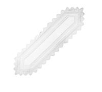 sourcing map Lace Table Runner, 47 x 14 Inch Crochet Table Runner Dresser Scarf, Desk Dresser Scarf Vintage Lace Cloth for Wedding Party Bedrooms Furniture Decorations, White-WX-1088